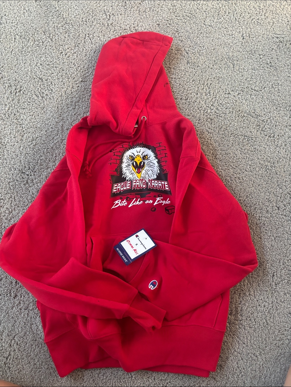 Champion Red Eagle Fang Karate Hoodie